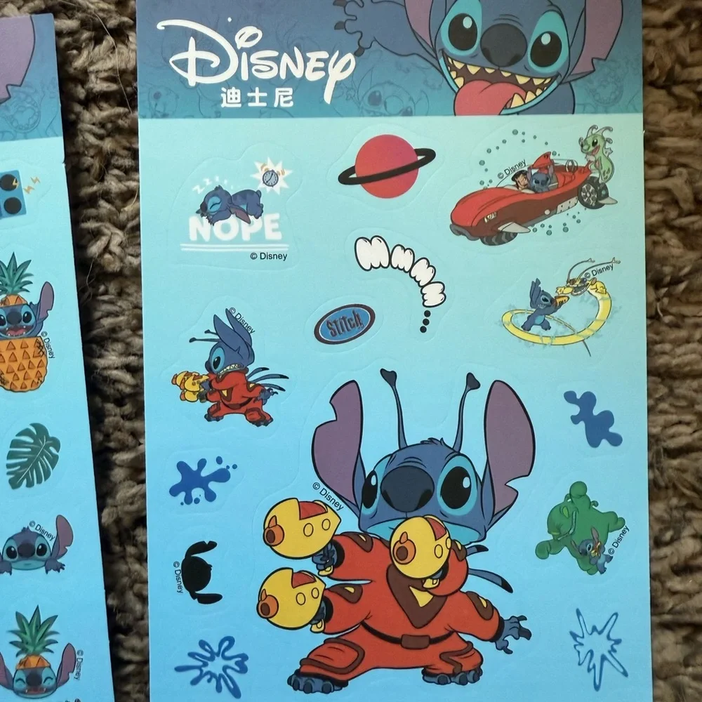Lot of 8 Sheets Set Lilo & Stitch stickers
